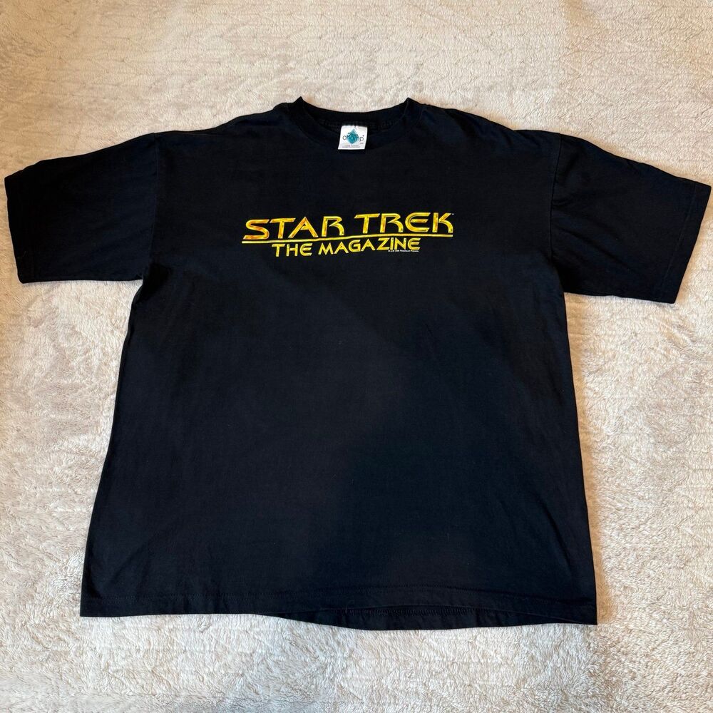 Vintage 1998 Paramount Pictures Star Trek The Magazine T-Shirt Size XL